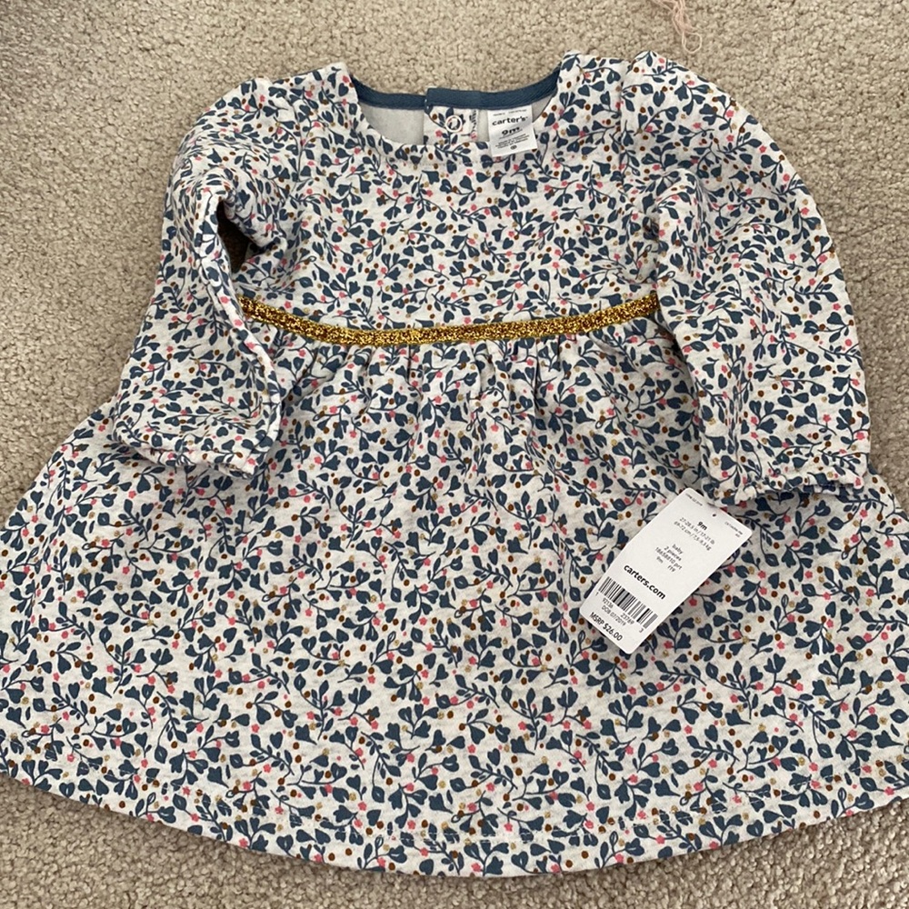 NWT Carter’s floral baby dress